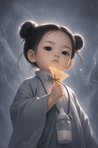 Metaphysics Little Ancestor: Sucking on a Baby Bottle, Telling Fortunes, Spoiled by the Whole Family